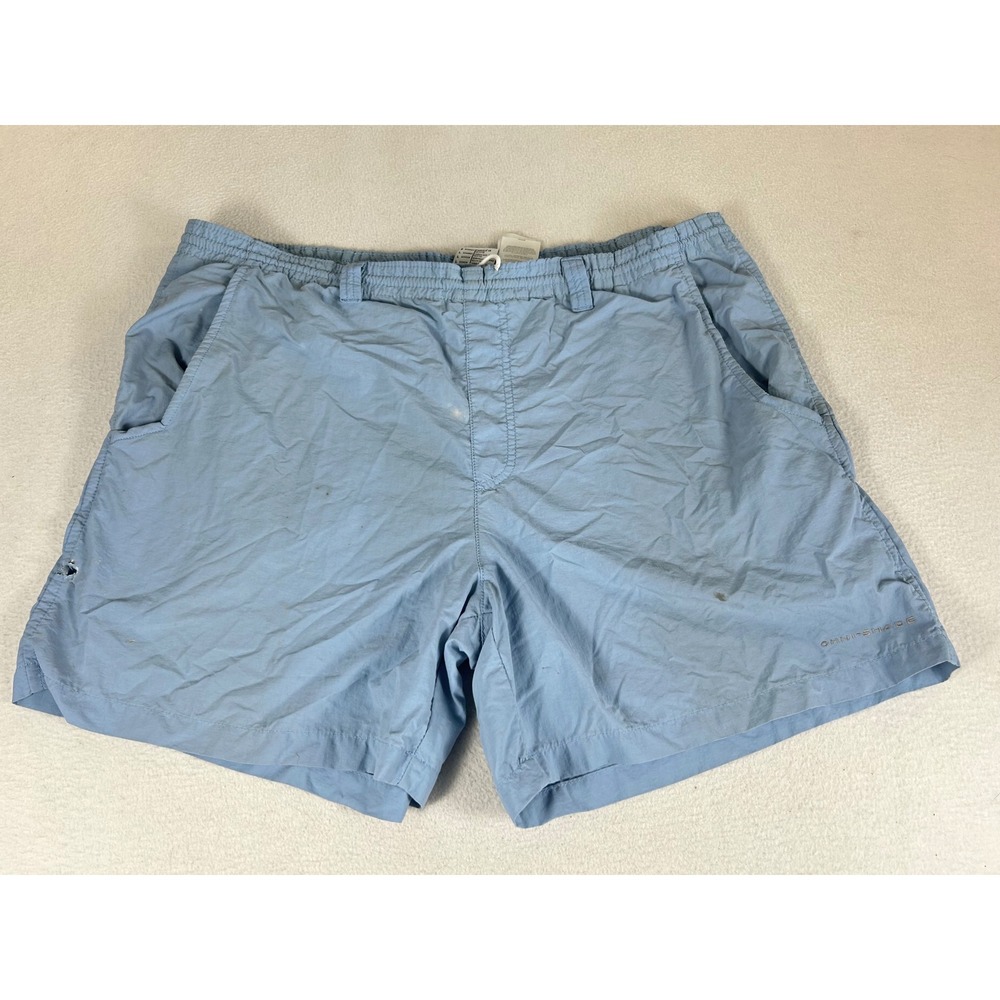 Columbia PFG Fishing Shorts Mens Large‎ Blue Performance Outdoor FM4008